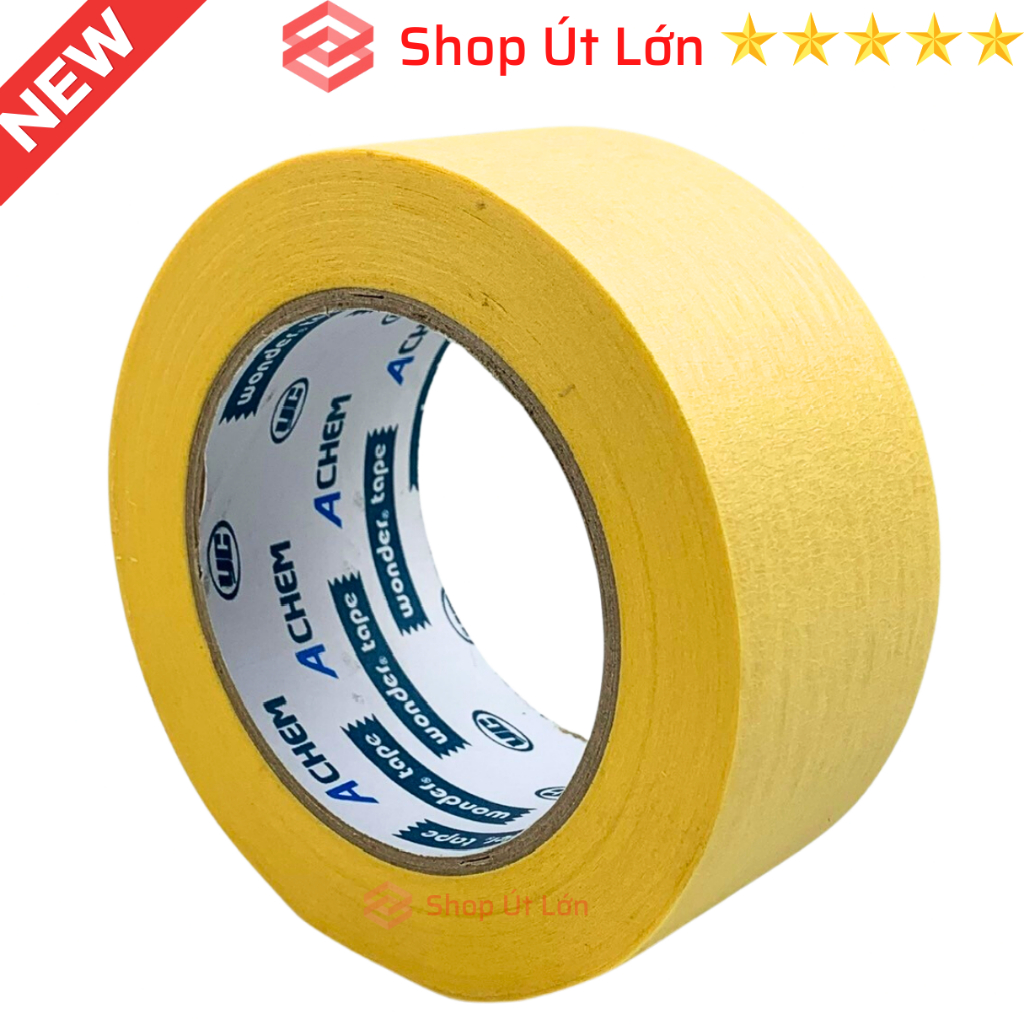 1 Cuộn băng keo giấy rộng 4.7cm, dài 45 mét màu vàng, giá tại xưởng