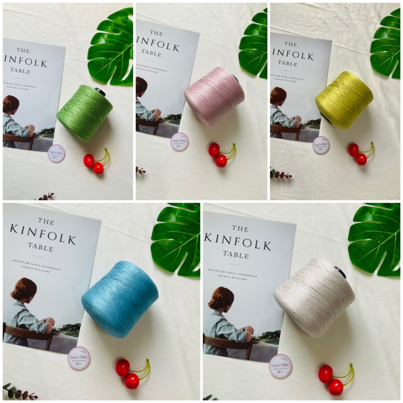 Yarn - Sợi Lụa Bạch Đàn | Sợi bóng, mền, đẹp, nhẹ | Dùng cho đan móc áo, váy, áo dài