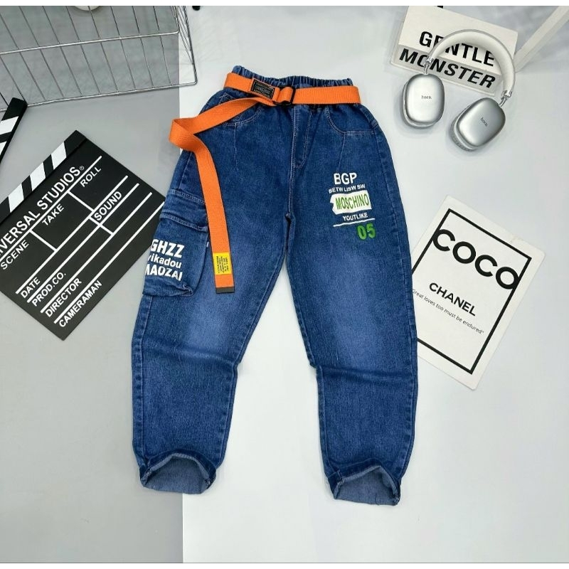 Quần Jean Dài Bé Trai, Quần Bò Bé Trai Đi Học Chất Bò Mềm Co Giãn