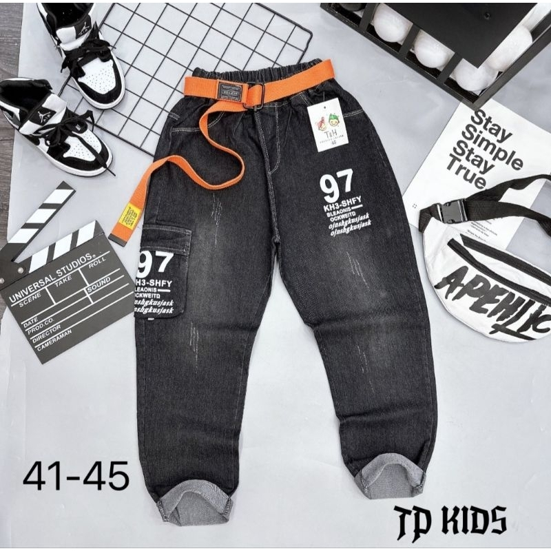 Quần Jean Dài Bé Trai, Quần Bò Bé Trai Đi Học Chất Bò Mềm Co Giãn