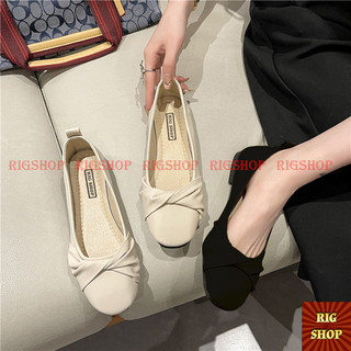 GIÀY BÚP BÊ XOẮN NƠ MŨI VUÔNG SIÊU XINH - C19