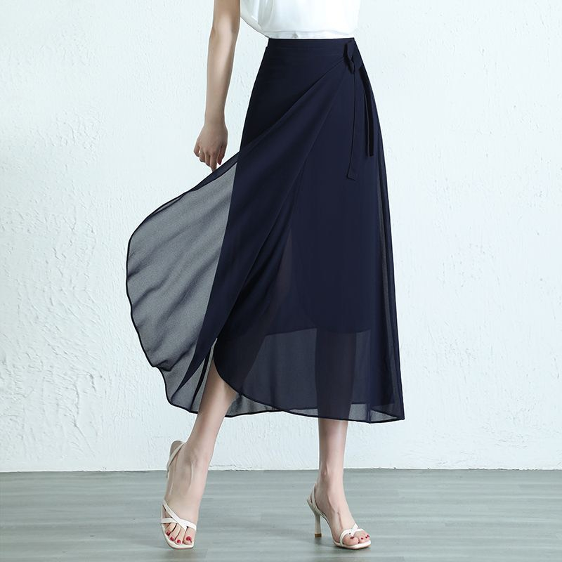 Chân váy voan nhiều lớp dáng dài nâu đen công sở cao cấp sang trọng thiết kế MQ Boutique