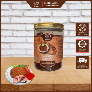 Thịt Chưng Mắm Tép hộp 450g thương hiệu Nguyễn Nghiêm  ăn liền mang đi du lịch dã ngoại vô cùng tiện lợi
