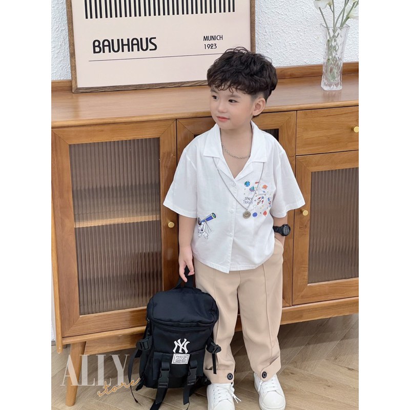 Quần tây kèm đai cho bé mã Q550