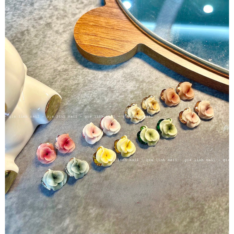 Hoa bột lan đá ( set 2 bông và 10 bông )