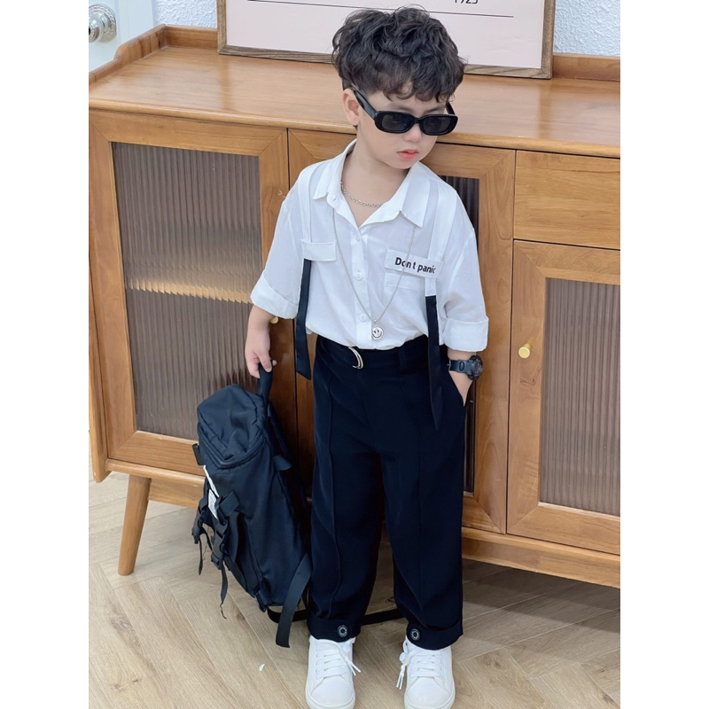 Quần tây kèm đai cho bé mã Q550