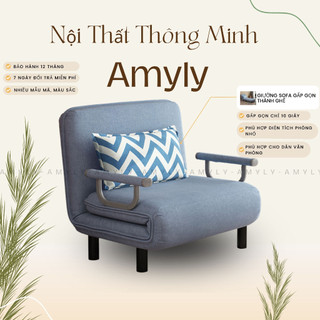 Giường Ghế Sofa AMYLY Giường Gấp Gọn Sofa Cho Dân Văn Phòng Người Đam Mê Đọc Sách Có Thể Gấp Thành Ghế Dễ Dàng