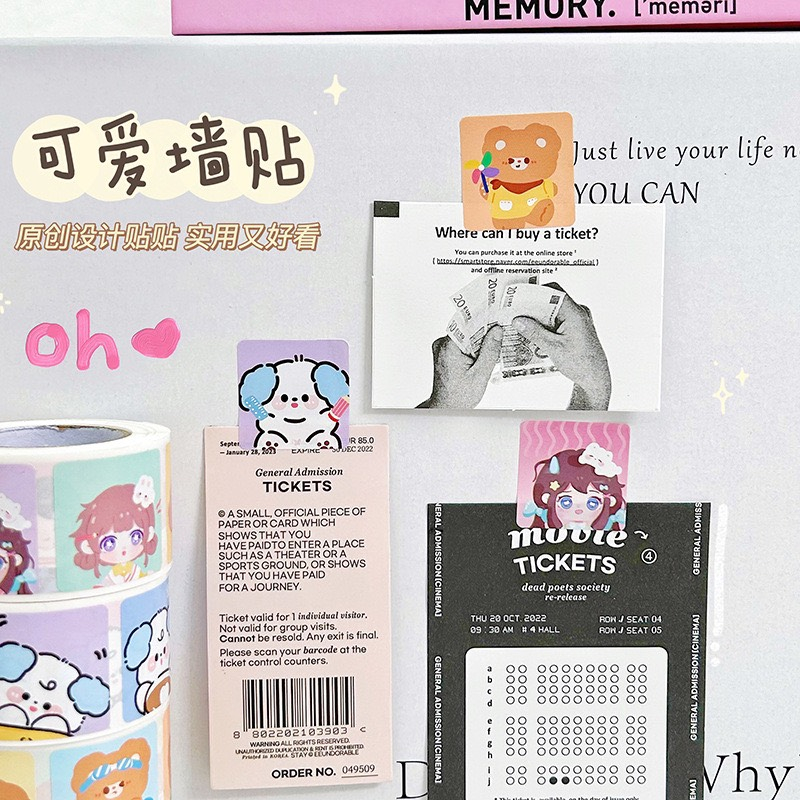 Team Thank You Sanrio 500 team dán gói hàng nhiều hình dễ thương | cuộn 500 team | Xem thêm phần mô tả sản phẩm