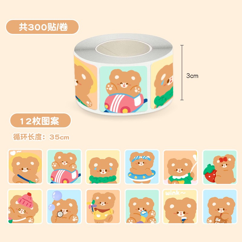 Team Thank You Sanrio 500 team dán gói hàng nhiều hình dễ thương | cuộn 500 team | Xem thêm phần mô tả sản phẩm