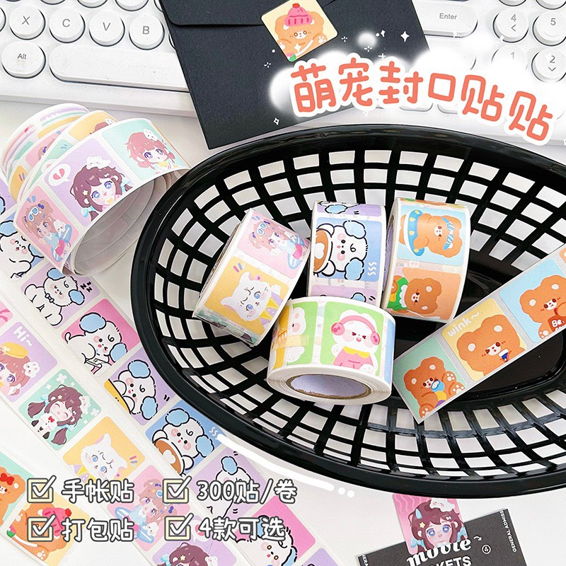 Team Thank You Sanrio 500 team dán gói hàng nhiều hình dễ thương | cuộn 500 team | Xem thêm phần mô tả sản phẩm