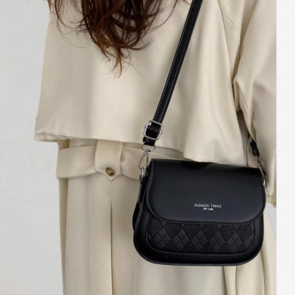 Túi Xách Nữ Túi Đeo Chéo Giá Rẻ Dáng Bầu In Trám Caro Phong Cách Hàn Quốc