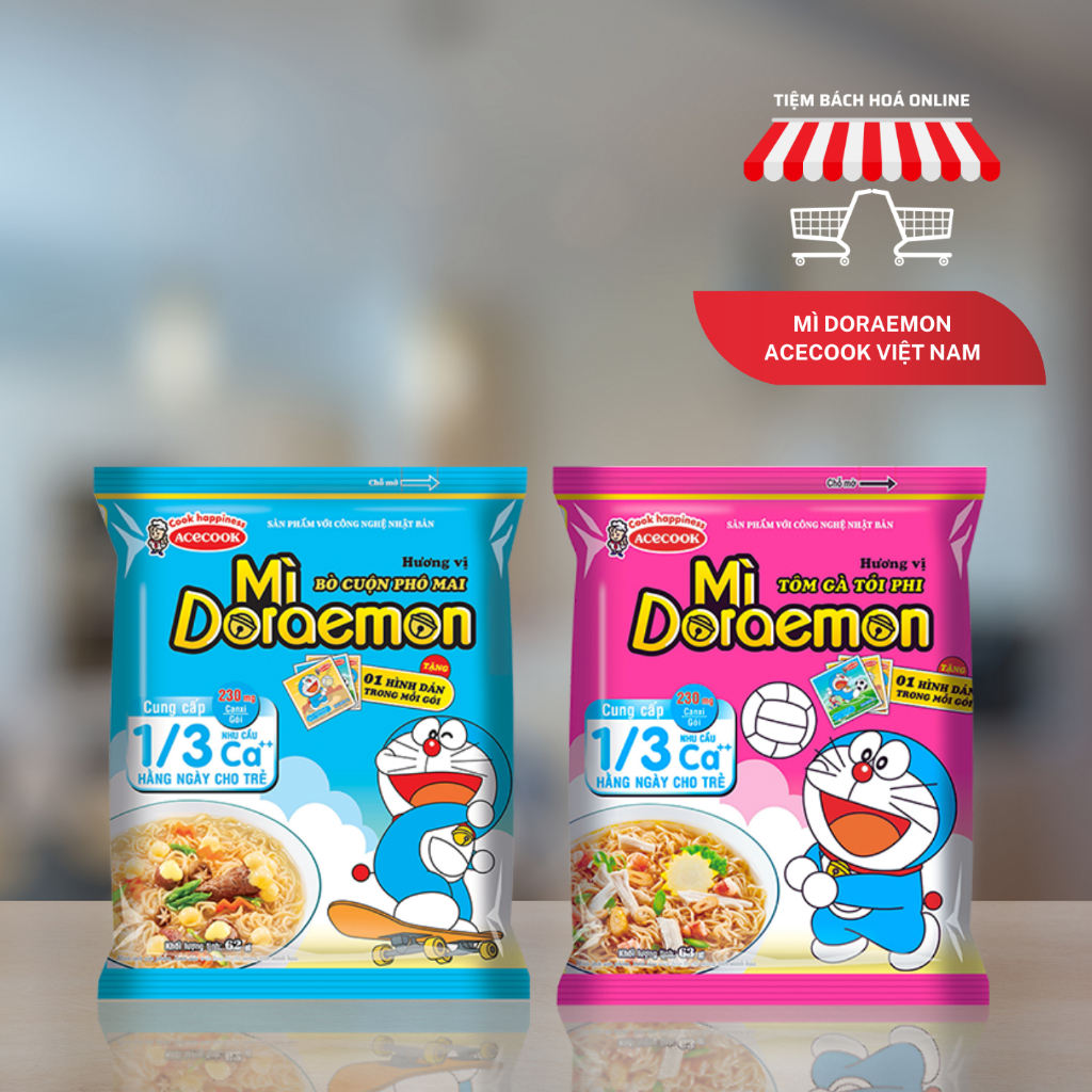 Mì Doraemon bổ sung Canxi cho bé gói 63g