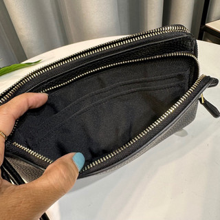 Ví C0ach Double Zip Wallet da thật siêu mềm