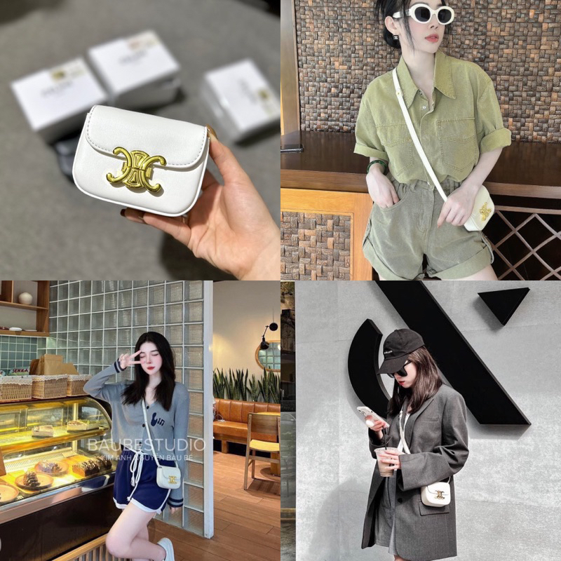 Túi xách nữ Celin.e mini fullbox nguyên seal tag xuất xịn