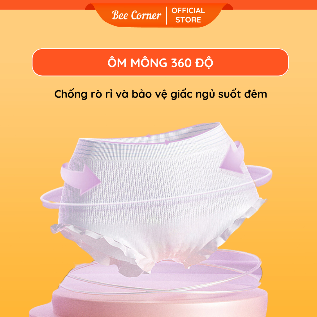 Băng vệ sinh dạng quần Ankexin dành cho mẹ sau sinh, dùng ban đêm, kỳ kinh nguyệt túi 2 chiếc Beecorner
