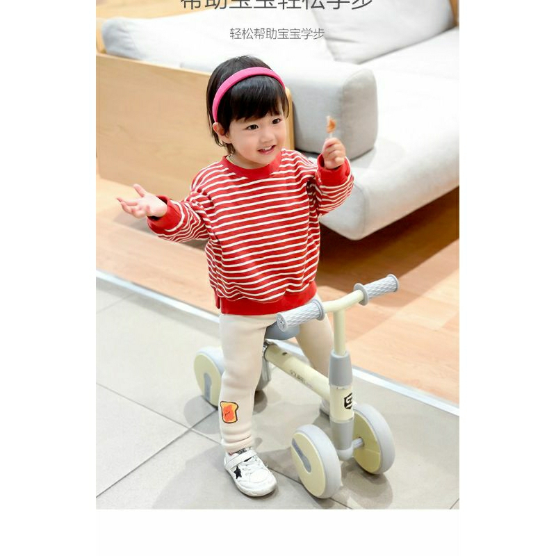 Xe chòi chân 4 bánh cho bé khung inox