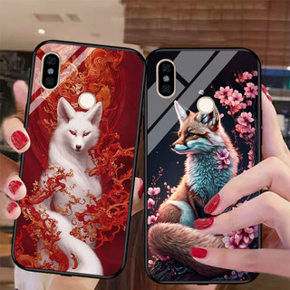 Ốp điện thoại mặt kính xiaomi redmi note 5 / note 5 pro in hình cáo hồ ly cực đẹp