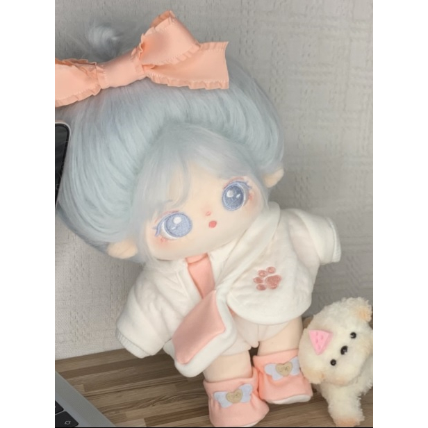 Bộ đồ Muffin Series và Mũ thỏ cho bé 20cm