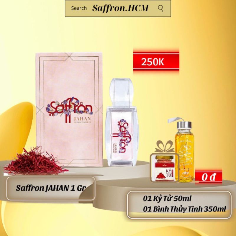 Nhuỵ hoa nghệ tây Saffron Jahan hộp 1gr