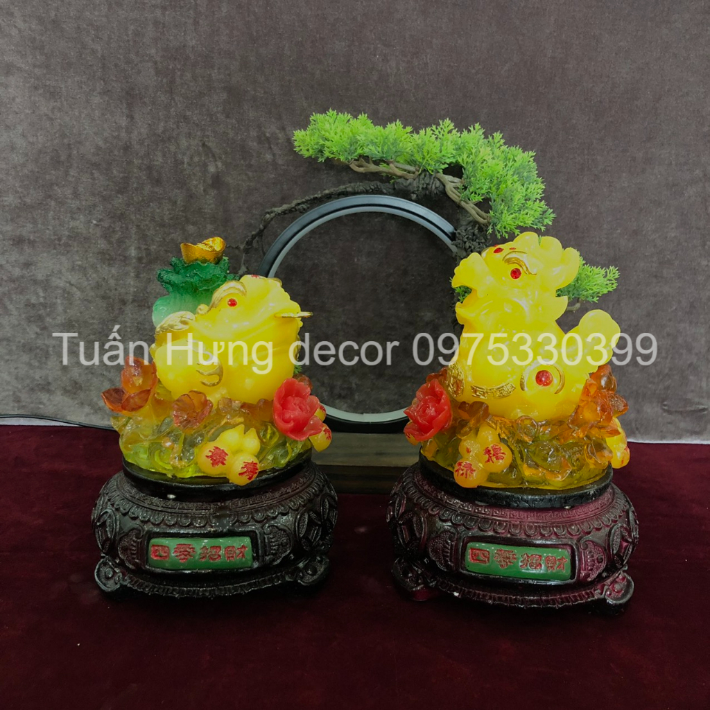 CÓC + TỲ HƯU phong thủy nhiều màu theo mệnh ngũ hành