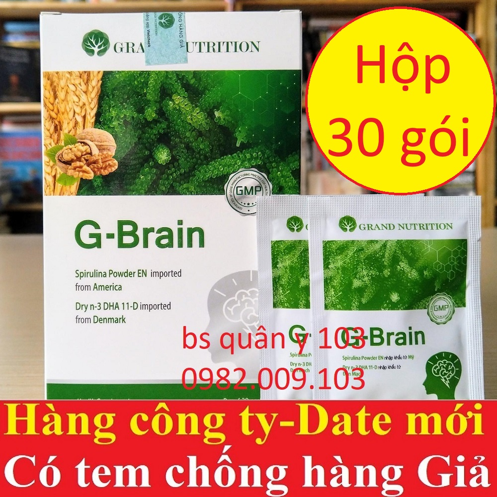 G-Brain Cốm  Trí Não hỗ trợ phát triển, tăng cường hệ Miễn Dịch cho Trẻ 