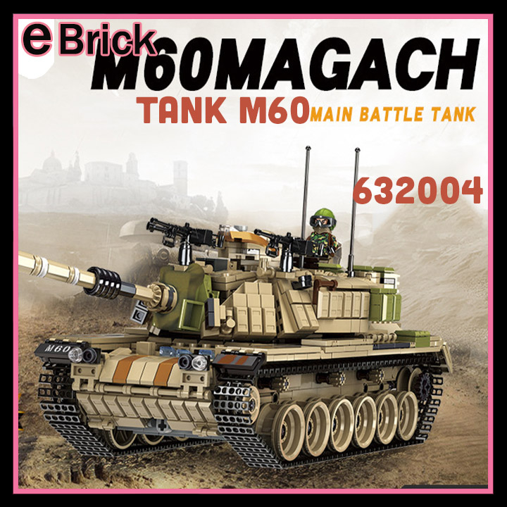 Mô hình Xe tăng Hạng nặng M60 Magach Quân đội Israel Mô hình World War 2 Military Tank M60 632004
