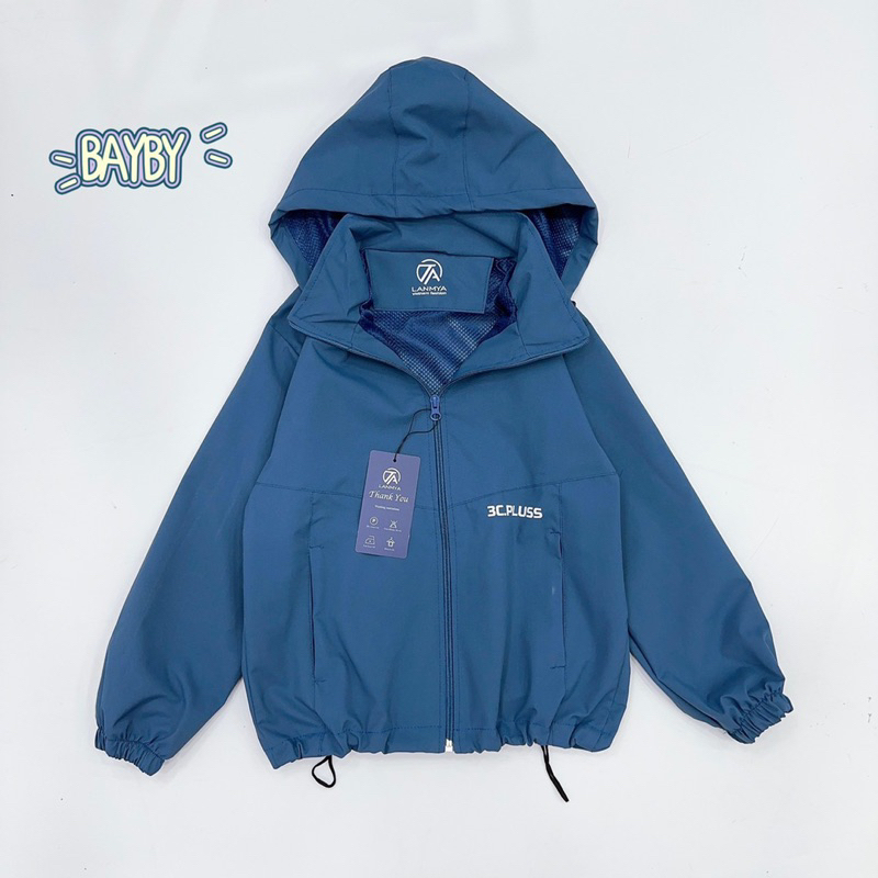 Áo Khoác Gió 2 Lớp Bé Gái, Trai