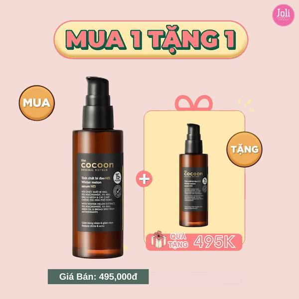 Tinh chất bí đao N15 (serum) với 15% niacinamide giảm bóng nhờn và giảm mụn Cocoon 70ml