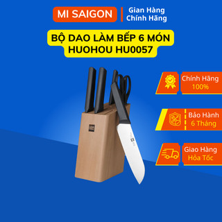 Bộ Dao Làm Bếp 6 Món Xiaomi HUOHOU HU0057 -  Thép Không Gỉ Siêu Sắc - Hàng Chính Hãng