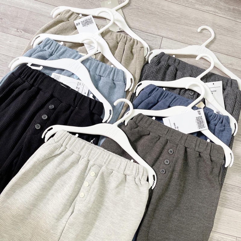 set 5 Quần nỉ tổ ong cho bé / set 5q dài bé trai