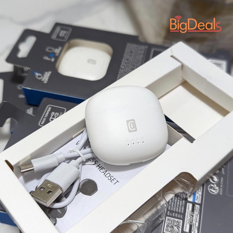 Tai nghe true wiress CELLULARLINE Wizy, 5.0, pin 18h, cảm ứng, BigDeals VN