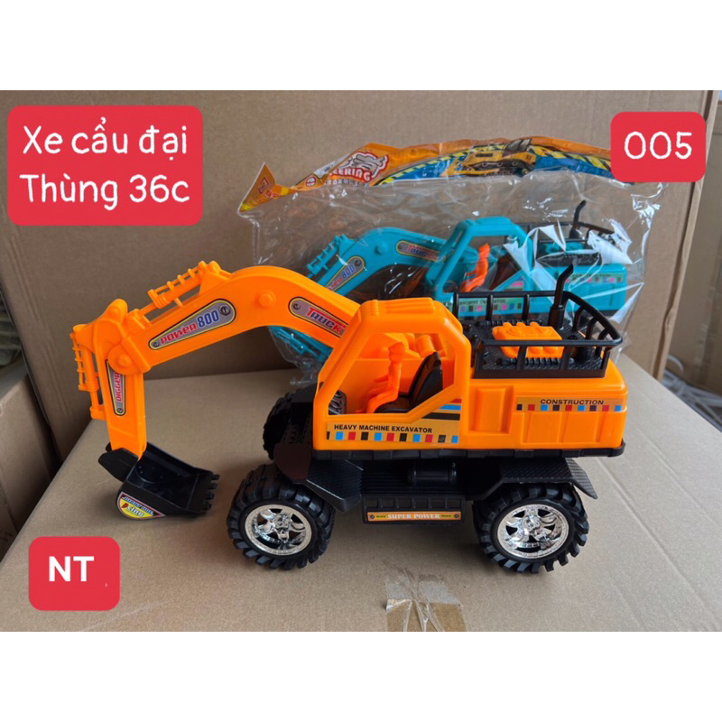 ĐỒ CHƠI MÁY CẨU, MÁY XÚC SIZE ĐẠI 45CM- XE CÔNG TRÌNH LOẠI TO HÀNG CÓ SẴN
