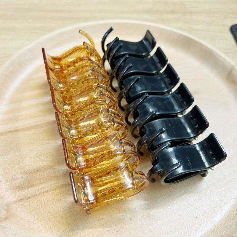 Sét kẹp tóc càng cua mix màu vỉ 12 cặp