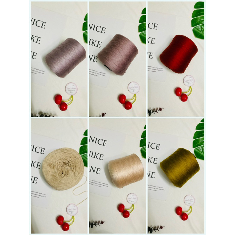 Yarn - Sợi Tencel Nhật 100% - Sợi chập 0.8mm - Sợi mền, mát và bóng đan móc áo váy, áo dài - 1 cuộn dư áo - Terri Store