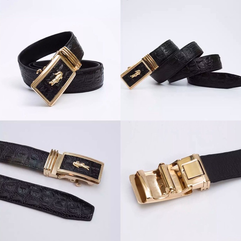 Ví nam cầm tay vân cá sấu cao cấp TẶNG KÈM thắt lưng nam SLC003, set dây nịt và bóp nam thời trang, dây lưng nam đẹp