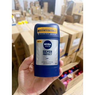 ￼Sáp Ngăn Mùi cho nam Nivea Men Phân Tử Bạc Silver Protect 50ml
