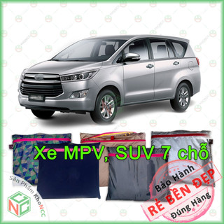 [KhoNCC] Áo Bạt Phủ Trùm Xe Hơi Ô Tô 4-5-7 Chỗ Loại Tốt Che Mưa Nắng Chống Bạc Màu Xe - BatCar-5C-Silver