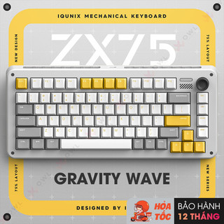 Bàn phím cơ iqunix zx75 gravity wave