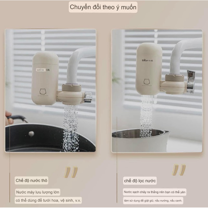 Lõi lọc nước tại vòi Bear chính hãng bh 6 tháng