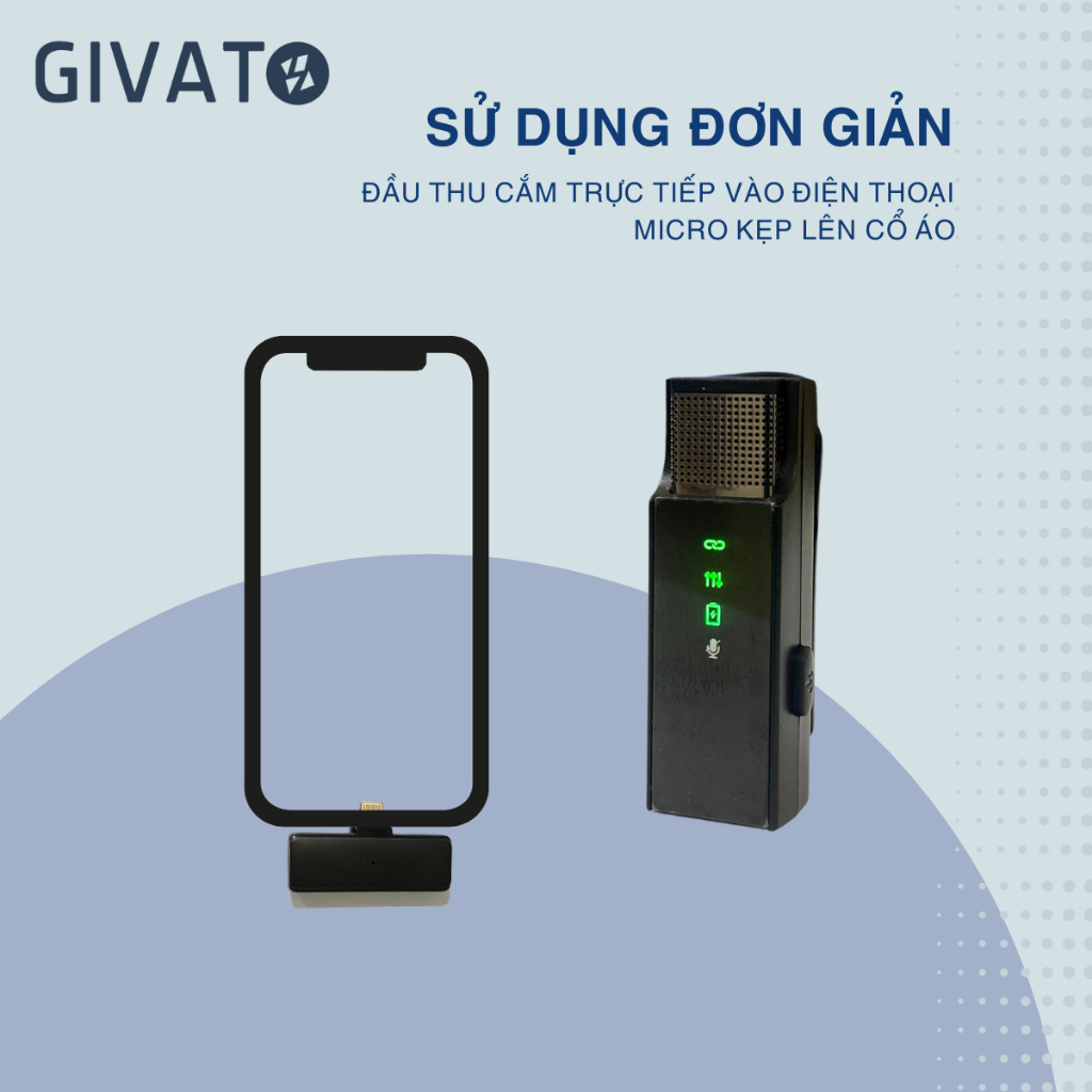 Micro Thu Âm Không Dây Cài Áo VT2 Phù Hợp Thu Âm Livestream 3 Chế Độ Thu Lọc Tạp Âm  Kết Nối Phạm Vi Đến 20m | BigBuy360 - bigbuy360.vn