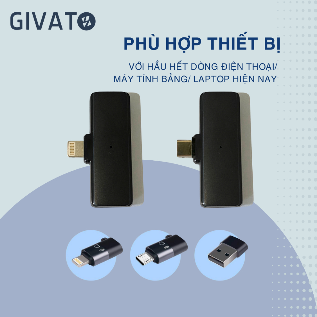 Micro Thu Âm Không Dây Cài Áo VT2 Phù Hợp Thu Âm Livestream 3 Chế Độ Thu Lọc Tạp Âm  Kết Nối Phạm Vi Đến 20m | BigBuy360 - bigbuy360.vn