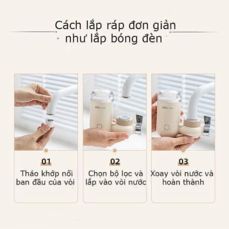 Lõi lọc nước tại vòi Bear chính hãng bh 6 tháng