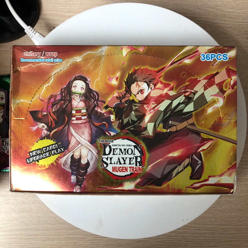 Full Box Hộp 36 Gói Thẻ Bài Thanh Gươm Diệt Quỷ Phiên Bản Demon Slaye