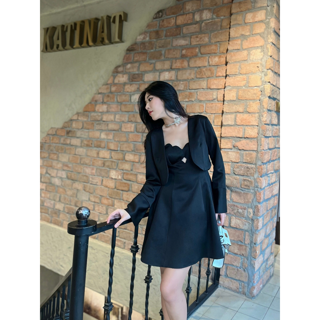 ĐẦM ĐI TIỆC KATY DRESS KÈM ÁO KHOÁC TAFTA