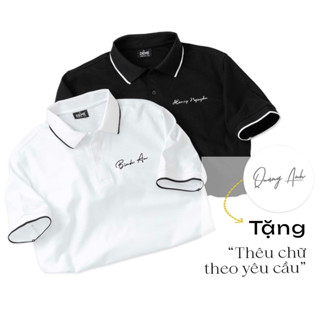 Áo Thun Polo Nam Nữ Thêu Theo Yêu Cầu, Áo Polo Cotton