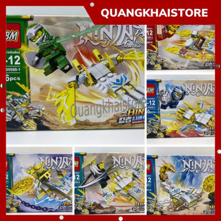 Đồ chơi mô hình ninja go chiến cơ 8 nhân vật-le.go ninja go