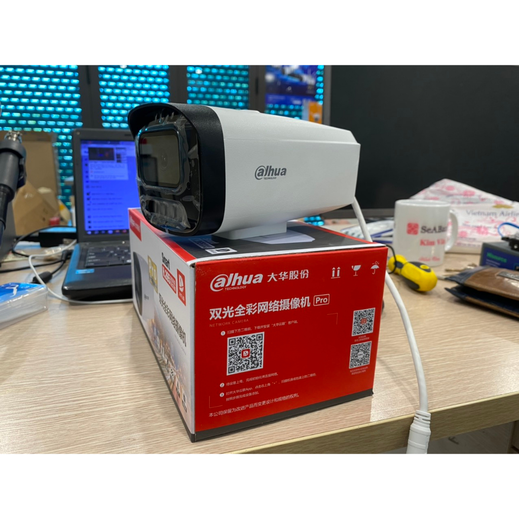 Camera IP Dahua Full Màu Ban Đêm 1230V - POE tặng chân đế