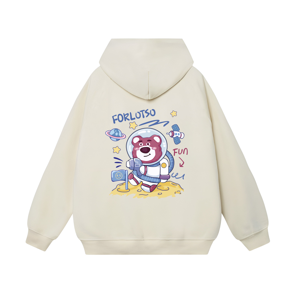 Áo Hoodie Form Rộng YANDO OUTFITS P204 ForLosto Nỉ Cotton French Terry 350GSM Local Brand