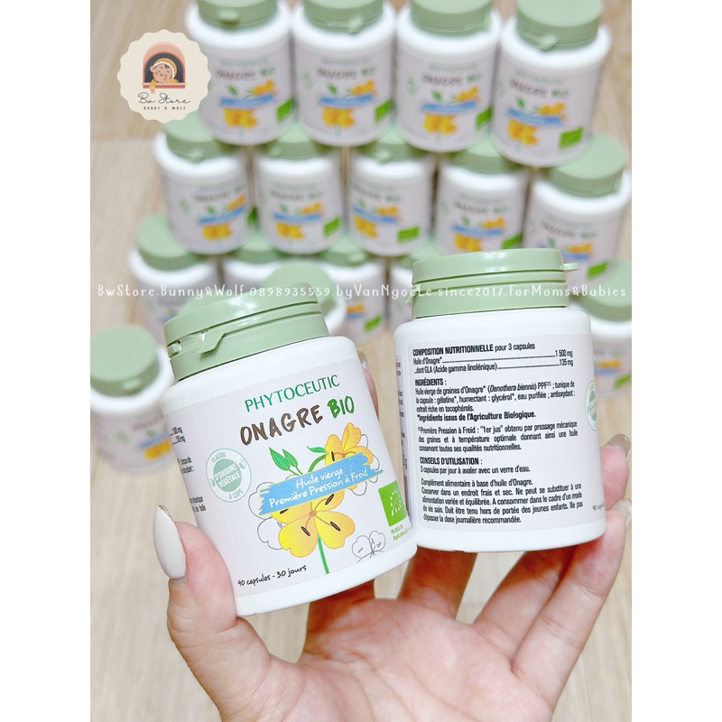 Viên Uống Tinh Dầu Hoa Anh Thảo Phytoceutic Onagre Bio Pháp - Hộp 90 viên