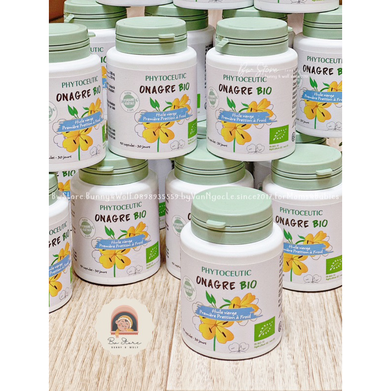 Viên Uống Tinh Dầu Hoa Anh Thảo Phytoceutic Onagre Bio Pháp - Hộp 90 viên